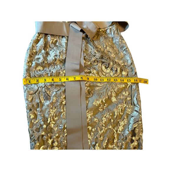 Tadashi Shoji Waverly Sequin Embroidered Gown - Size 2 - Picture 10 of 16